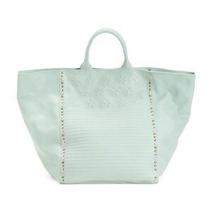 Antonio Cristiano Leather Studded Satchel Hobo Bag